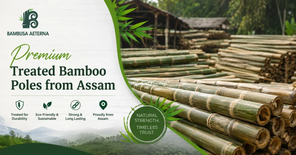 Treated Bamboo Poles from Assam